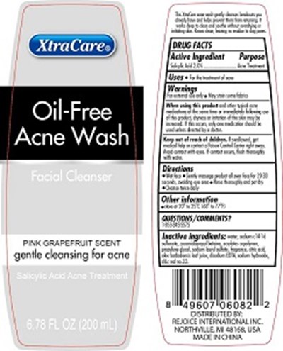 Label (Oil Free Acne Wash   Pink Grapefruit Label)